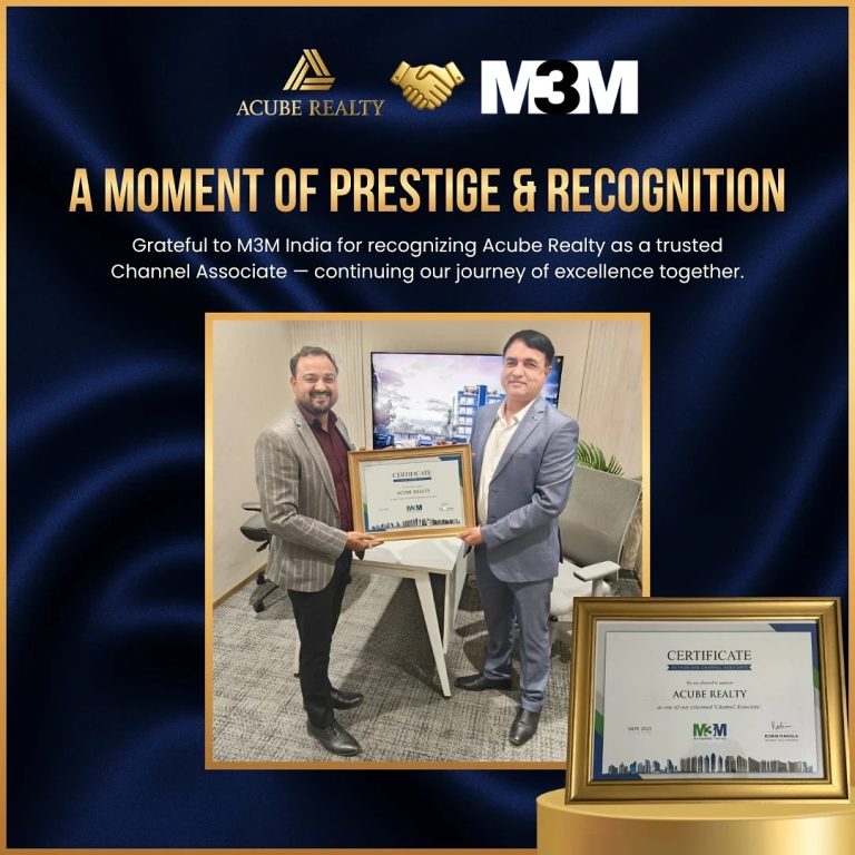 ✨ A Moment of Prestige & Partnership ✨Proud to be recognized by @m3mindiapvtltd as a Trusted Cha